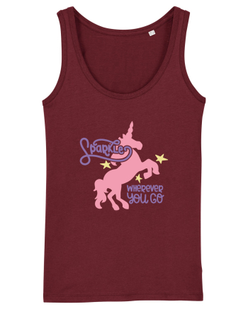 Unicorn Sparkles Wherever You Go Burgundy