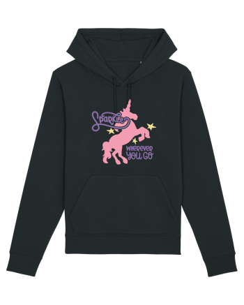 Unicorn Sparkles Wherever You Go Black
