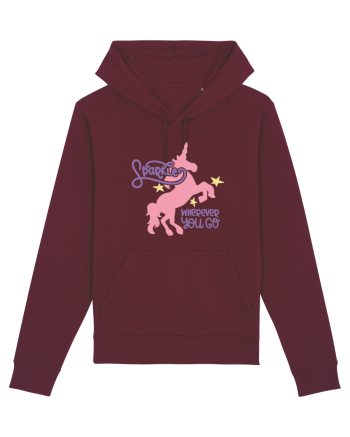 Unicorn Sparkles Wherever You Go Burgundy