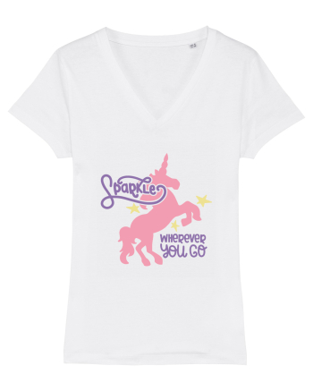 Unicorn Sparkles Wherever You Go White