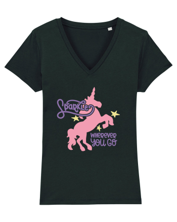 Unicorn Sparkles Wherever You Go Black