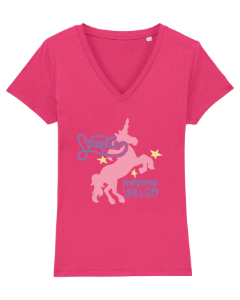 Unicorn Sparkles Wherever You Go Raspberry