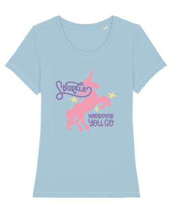 Unicorn Sparkles Wherever You Go Sky Blue