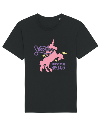 Unicorn Sparkles Wherever You Go Black