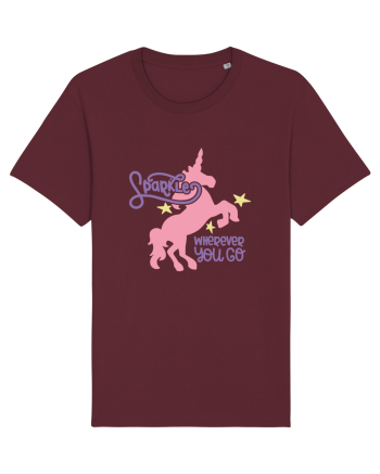 Unicorn Sparkles Wherever You Go Burgundy