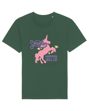 Unicorn Sparkles Wherever You Go Bottle Green