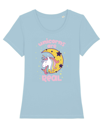 Unicorns Are Real Sky Blue
