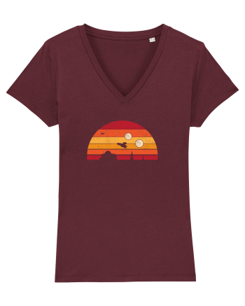 Tattoine Planet Burgundy