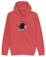 Crazy Killer Cat  Hanorac cu fermoar Unisex Connector