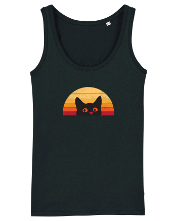Retro Cat  Black