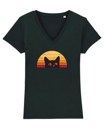 Retro Cat  Black