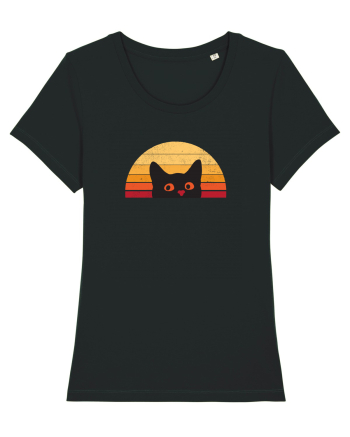 Retro Cat  Black