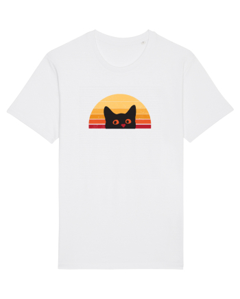 Retro Cat  White