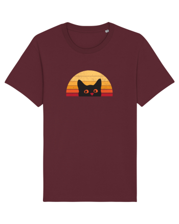 Retro Cat  Burgundy
