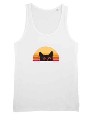 Retro Cat  White