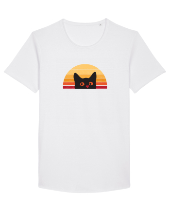 Retro Cat  White