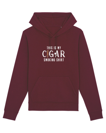 My Cigar smoking shirt. Burgundy