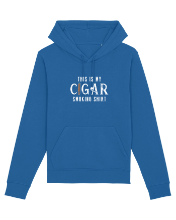 My Cigar smoking shirt. Royal Blue