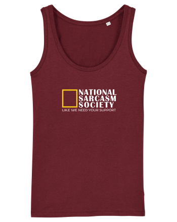 National Sarcasm  Society Burgundy