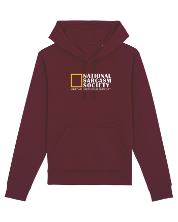 National Sarcasm  Society Burgundy