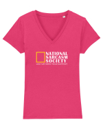 National Sarcasm  Society Tricou mânecă scurtă guler V Damă Evoker