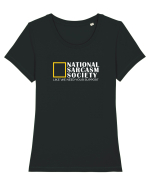 National Sarcasm  Society Tricou mânecă scurtă guler larg fitted Damă Expresser
