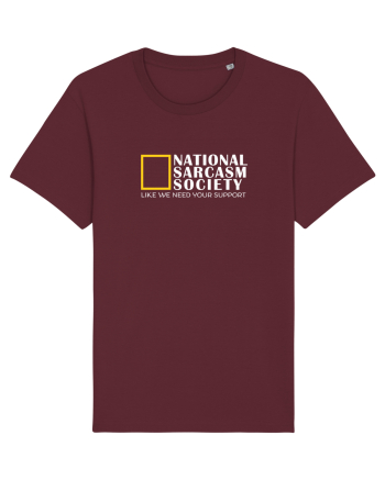National Sarcasm  Society Burgundy