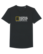 National Sarcasm  Society Tricou mânecă scurtă guler larg Bărbat Skater