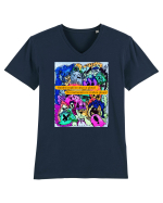 Ploaie Tricou mânecă scurtă guler V Bărbat Presenter