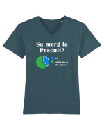 Sa merg la PESCUIT Tricou mânecă scurtă guler V Bărbat Presenter