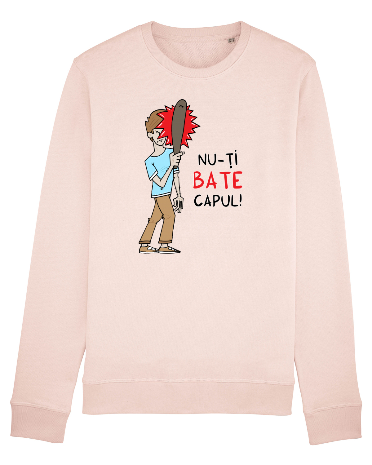Bluză mânecă lungă Unisex Rise Candy Pink