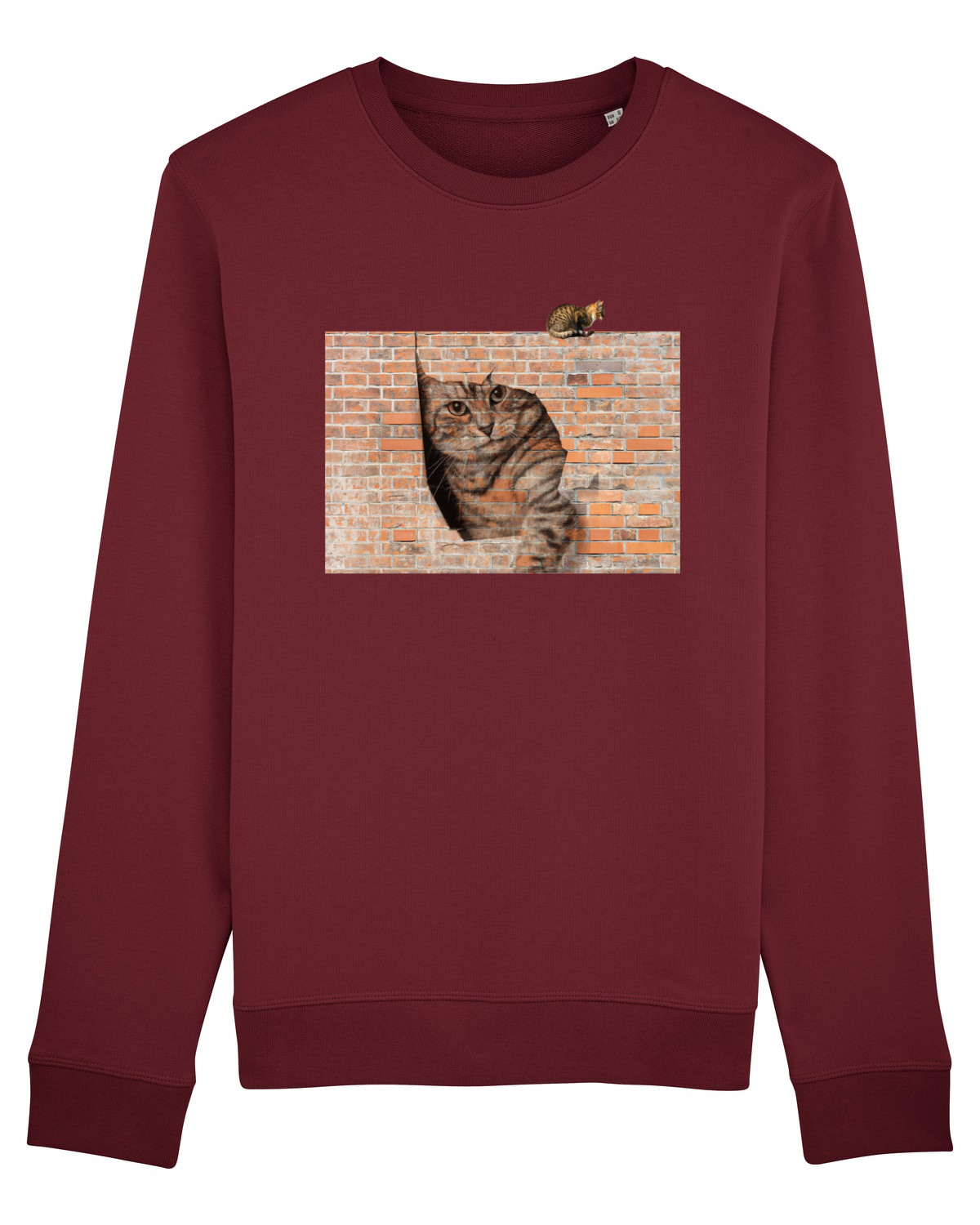 Bluză mânecă lungă Unisex Rise Burgundy