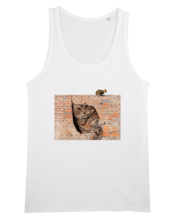 Cats on walls  White