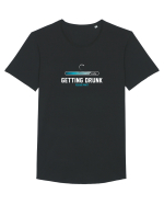 Getting Drunk Tricou mânecă scurtă guler larg Bărbat Skater