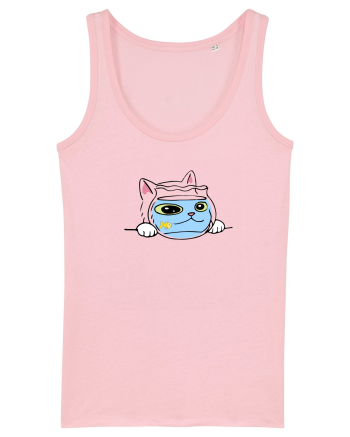 Pisica si acvariul Cotton Pink