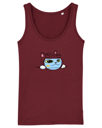 Pisica si acvariul Burgundy