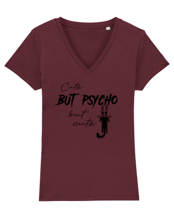 Cute, But Psycho Burgundy
