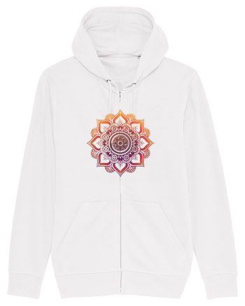 Orange Mandala White