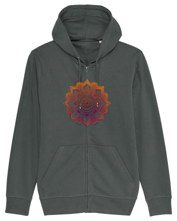 Orange Mandala Anthracite