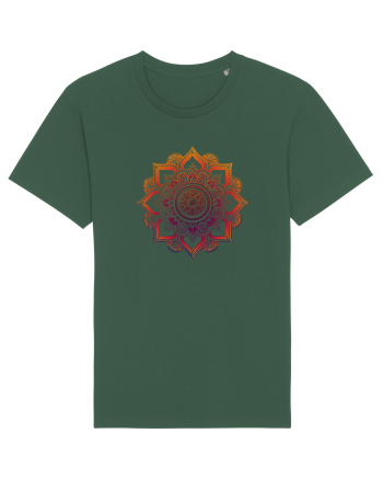 Orange Mandala Bottle Green