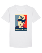 YOLO Tricou mânecă scurtă guler larg Bărbat Skater