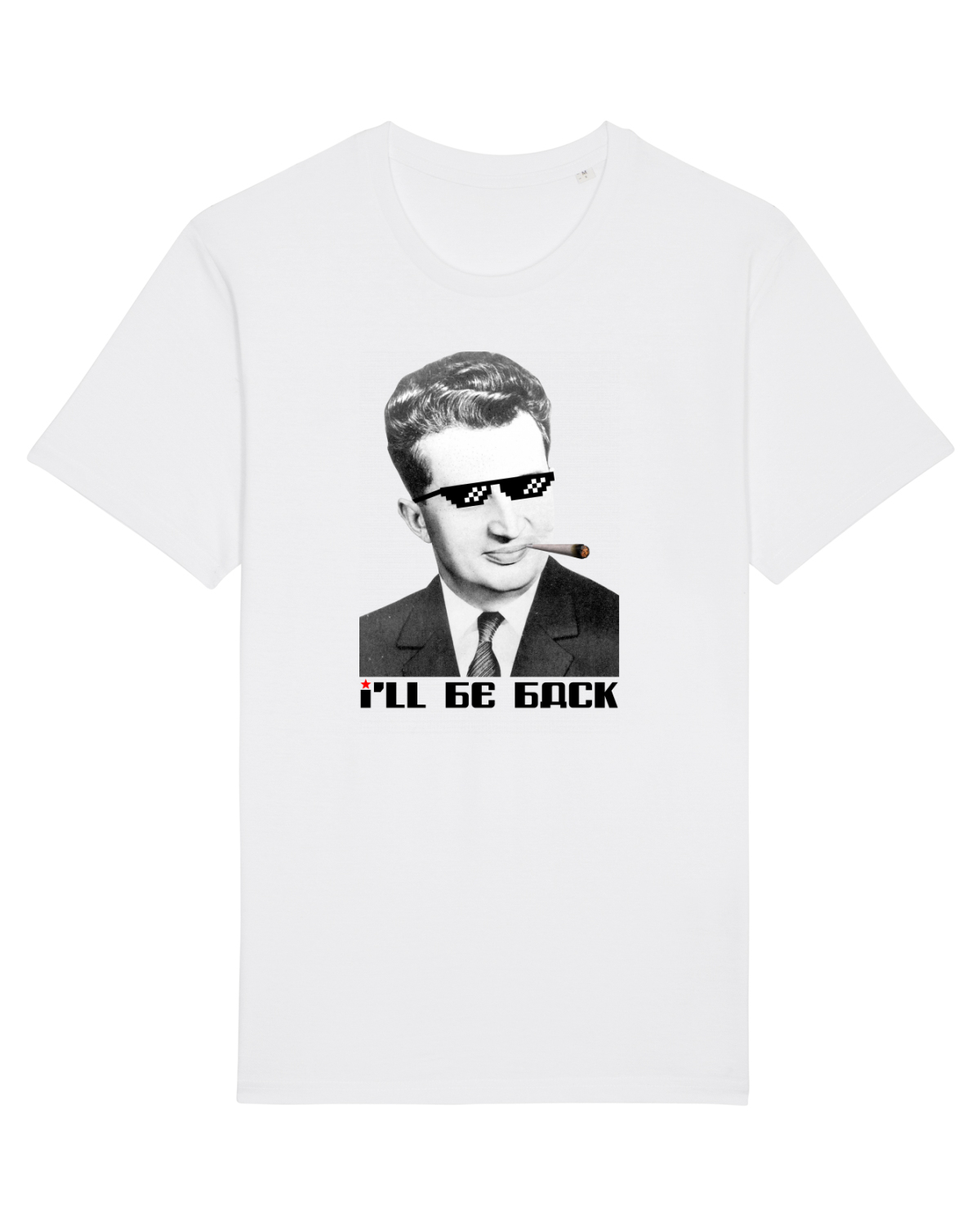 Tricou mânecă scurtă Unisex Rocker White