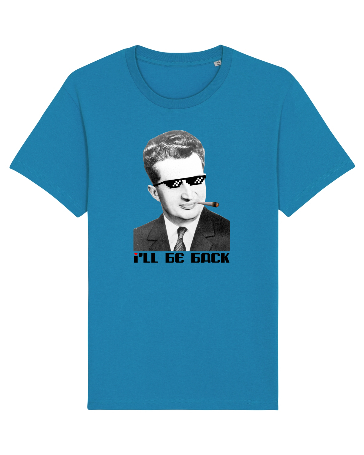 Tricou mânecă scurtă Unisex Rocker Azur