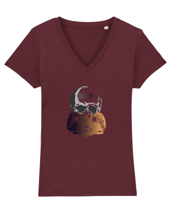 Gas Mask Skull Burgundy