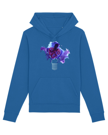 Octopus in a Light Bulb Royal Blue