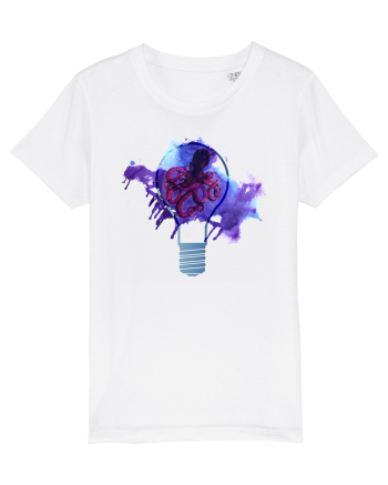 Octopus in a Light Bulb White