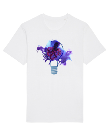 Octopus in a Light Bulb White