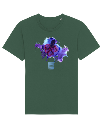 Octopus in a Light Bulb Bottle Green