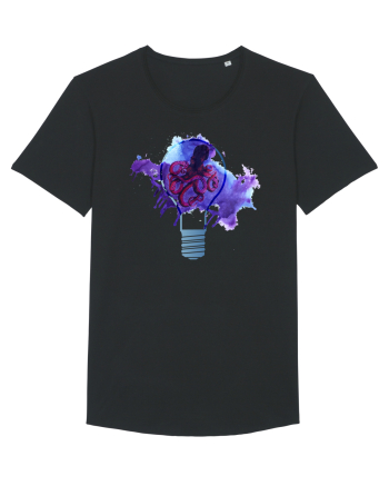 Octopus in a Light Bulb Black