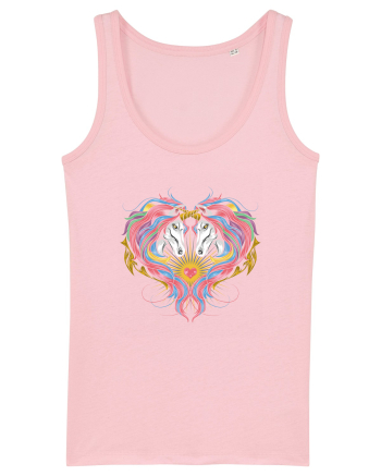 Twin Unicorns Cotton Pink